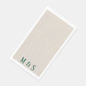 グリーンフローラディナーパーティーナプキン (コーナー)