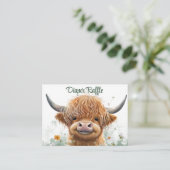 グリーンフローラハイランドカウオムツラッフル エンクロージャーカード (スタンド正面)