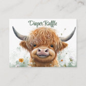 グリーンフローラハイランドカウオムツラッフル エンクロージャーカード (正面)