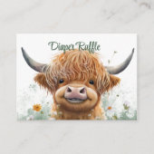 グリーンフローラハイランドカウオムツラッフル エンクロージャーカード (正面)