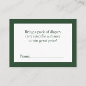 グリーンフローラハイランドカウオムツラッフル エンクロージャーカード (裏面)