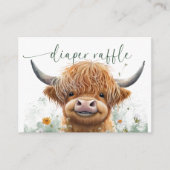 グリーンフローラハイランドカウオムツラッフル エンクロージャーカード (正面)