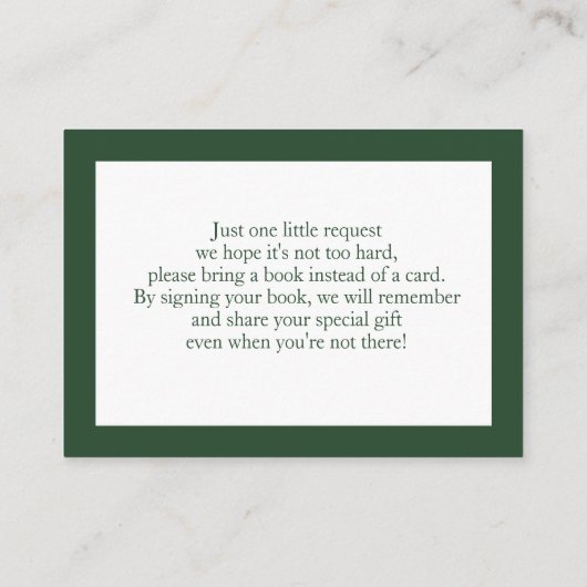 グリーンフローラハイランド牛の本ベビー エンクロージャーカード (裏面)