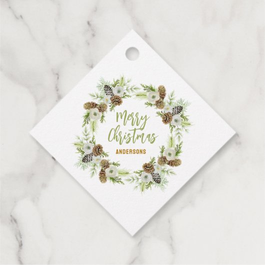 グリーンフローラパインズクリスマスリース フェイバータグ (裏面)
