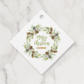 グリーンフローラパインズクリスマスリース フェイバータグ (正面)