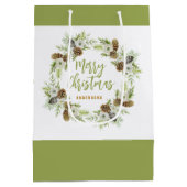 グリーンフローラパインズクリスマスリース ミディアムペーパーバッグ (裏面)