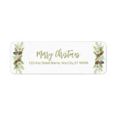 グリーンフローラパインズクリスマスリース ラベル (正面)