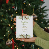 グリーンフローラパインズリースクリスマスメニュー 招待状
