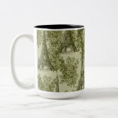 グリーンフローラパリエッフェルタワー ツートーンマグカップ (左)