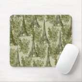 グリーンフローラパリエッフェルタワー マウスパッド (マウス)