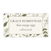 グリーンフローラファーム鶏卵カートン製品 ラベル (正面)