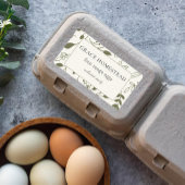 グリーンフローラファーム鶏卵カートン製品 ラベル