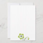 グリーンフローラブライダルシャワー招待 招待状 (裏面)