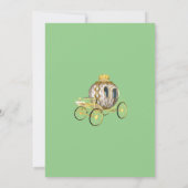 グリーンフローラプリンセスエンチャント1歳の誕生日 招待状 (裏面)