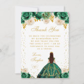 グリーンフローラプリンセスキンセアニラ サンキューカード (正面)