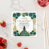 グリーンフローラプリンセス金ゴールドアーチキンセアニェラ スタンダードカクテルナプキン (インサイチュ)