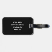 グリーンフローラボホ華美マンダラ ラゲッジタグ (裏面横)