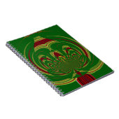 グリーンフローラル ノートブック (右側)