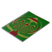 グリーンフローラル ノートブック (左側)