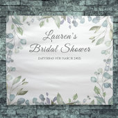 グリーンフローラル ブライダルシャワー フォトブース 背景 タペストリー