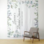 グリーンフローラル ブライダルシャワー フォトブース 背景 タペストリー (インサイチュ)