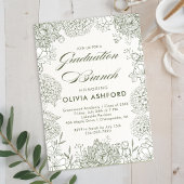 グリーンフローラヴィンテージブランチ卒業 招待状