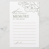 グリーンフローラ共有メモリブライダルシャワーゲーム (正面)