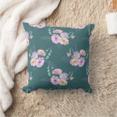グリーンフローラ化粧枕 クッション (ブランケット)