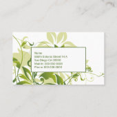 グリーンフローラ名刺 名刺 (裏面)