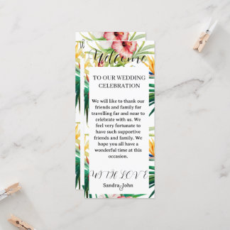 グリーンフローラ歓迎結婚式 プログラム