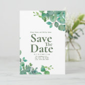 グリーンフローラ結婚式招待状 招待状 (スタンド正面)