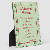 グリーンフローラ美女 フォトプラーク (側面)