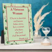 グリーンフローラ美女 フォトプラーク (側面)