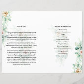 グリーンフローラ葬儀プログラムテンプレート (裏面)