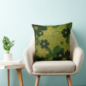 グリーンフローラ革 クッション (椅子)