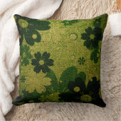 グリーンフローラ革 クッション (ブランケット)