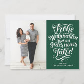 グリーンフローラ・クリスマス カリグラフィー写真 シーズンカード (正面)