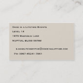 グリーンフローリッシュウェディングプランナー名刺 名刺 (裏面)