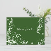 グリーンフローリッシュ結婚式招待状 招待状 (スタンド正面)
