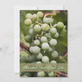 グリーンブズヴィネヤード婚約パーティ 招待状 (正面)