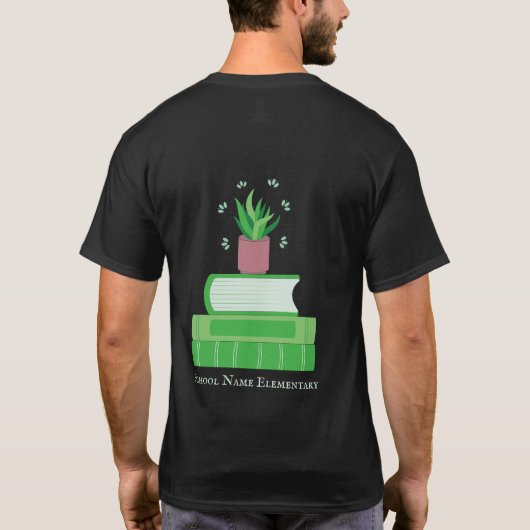グリーンブックスと植物先生のTシャツ名 Tシャツ (裏面)
