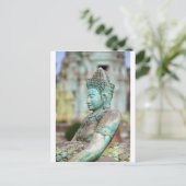 グリーンブッダ像カンボジア ポストカード (スタンド正面)