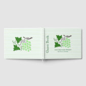 グリーンブドゥーストライプオンブインテーマゲストブック ゲストブック (全面)