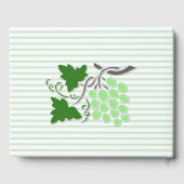 グリーンブドゥーストライプオンブインテーマゲストブック ゲストブック (裏面)