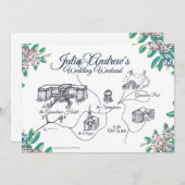 グリーンブライアー結婚式週末スケジュール 最終版 招待状 (正面/裏面)