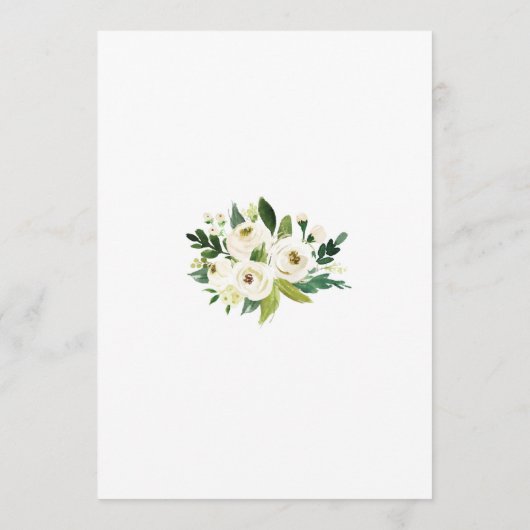 グリーンブライダルシャワーガスズザドレスゲーム 招待状 (裏面)