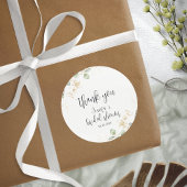 グリーンブライダルシャワークラシックラウンドステッカー ラウンドシール