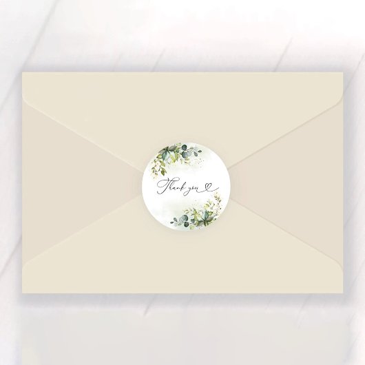 グリーンブライダルシャワークラシックラウンドステッカー ラウンドシール