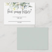 グリーンブライダルシャワーゲームカード プレイスカード (正面/裏面)