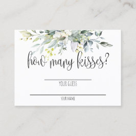 グリーンブライダルシャワーゲームカード プレイスカード